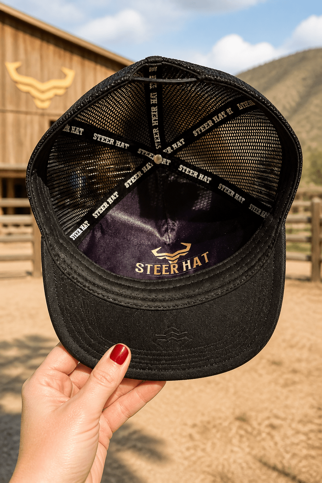 Black Iron Cap By Steer Hat Co | Premium Western Trucker Hat - MIKE'S CUSTOM BOLOS