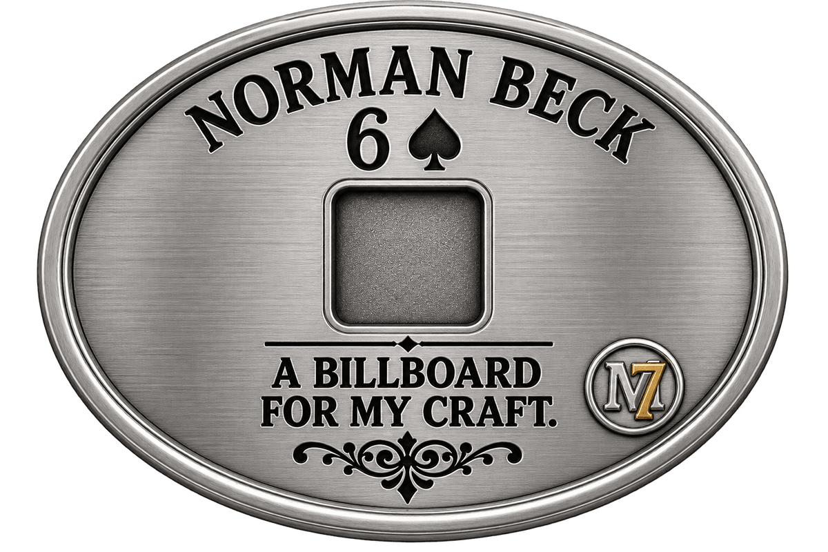 Norman's Story ~ The 6 of Spades Bolo Tie - MIKE'S CUSTOM BOLOS