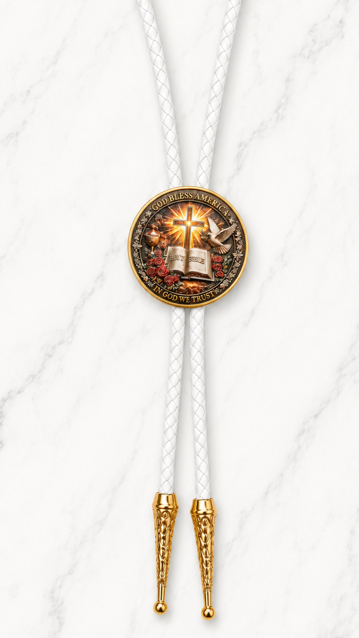 God Bless America Bolo Tie (Side B)