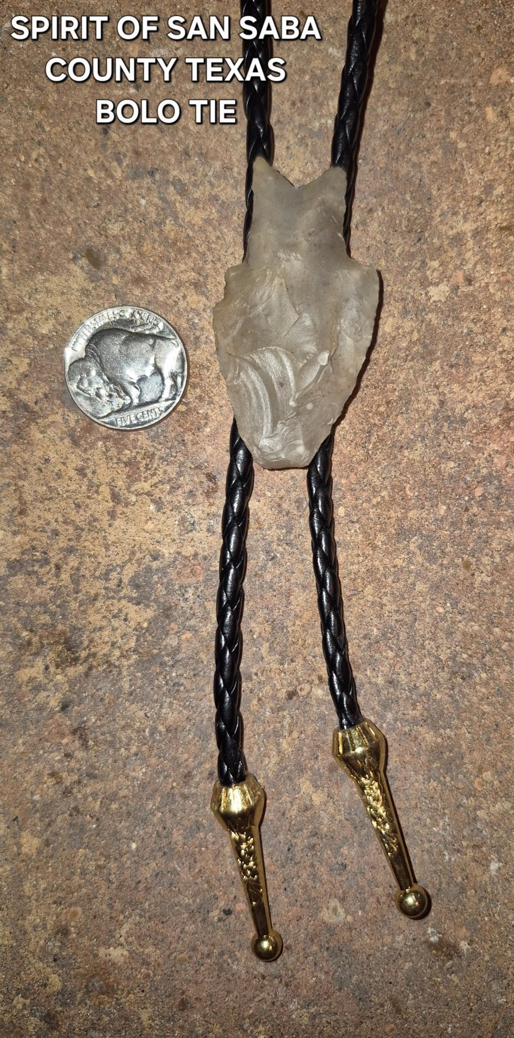 SPIRIT OF SAN SABA COUNTY TEXAS BOLO TIE - MIKE'S CUSTOM BOLOS