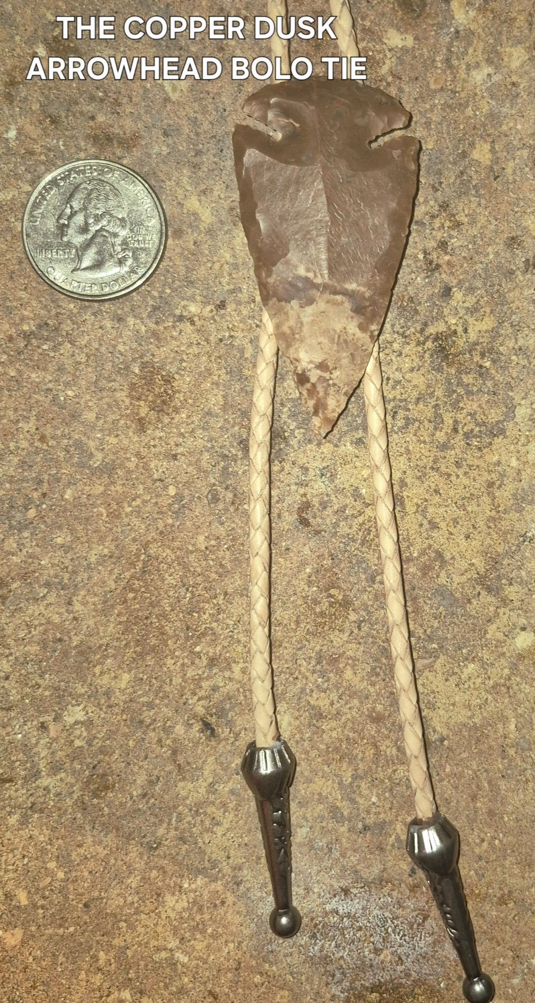 THE COPPER DUSK ARROWHEAD BOLO TIE - MIKE'S CUSTOM BOLOS