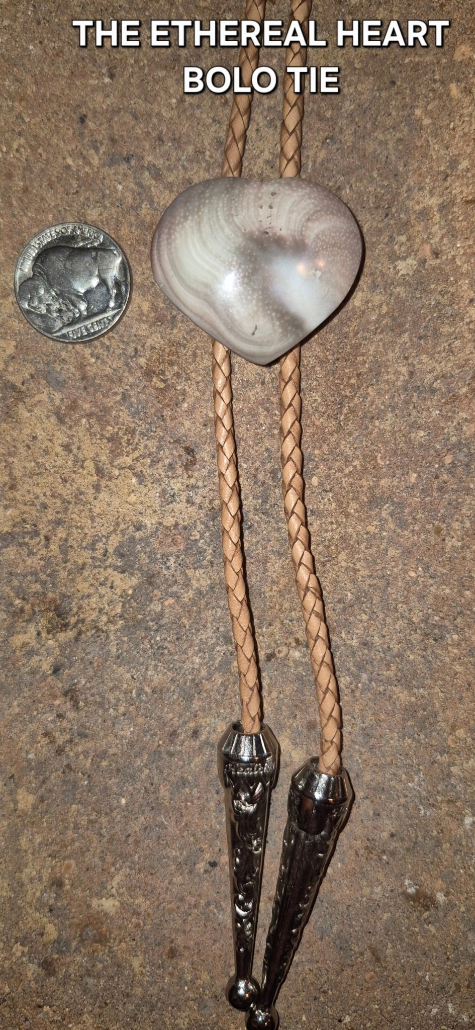 THE ETHEREAL HEART BOLO TIE - MIKE'S CUSTOM BOLOS