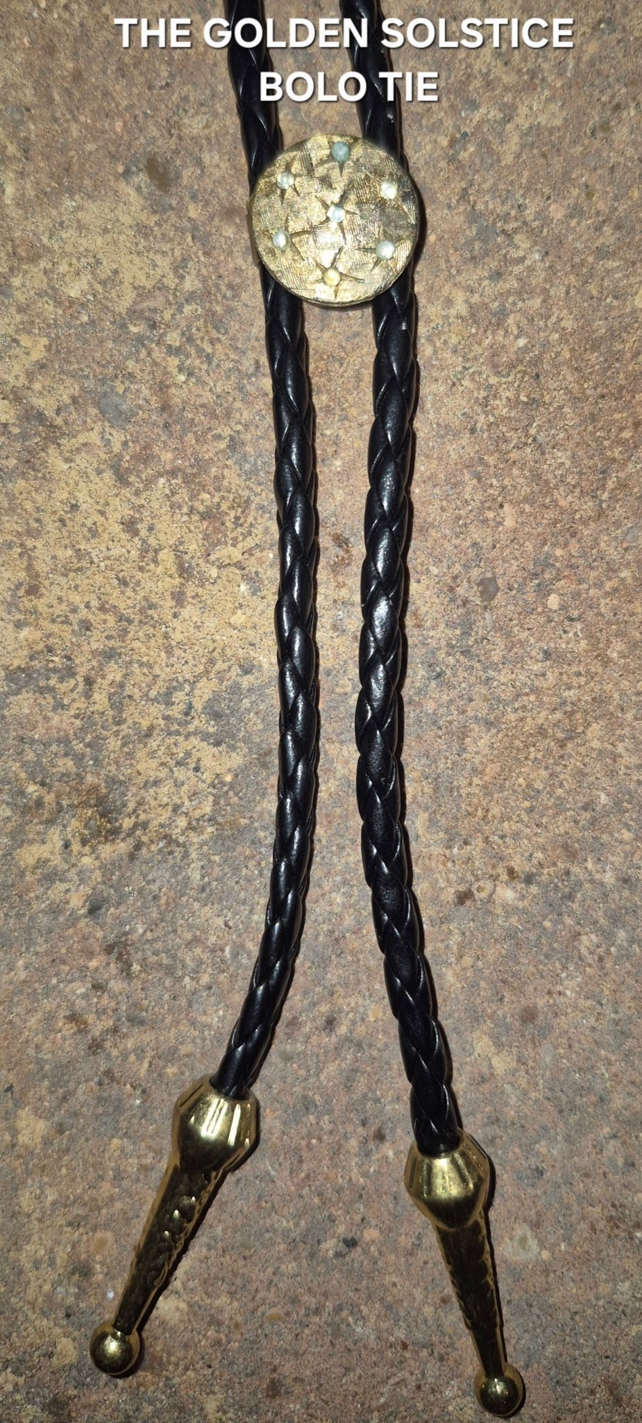 THE GOLDEN SOLSTICE BOLO TIE - MIKE'S CUSTOM BOLOS