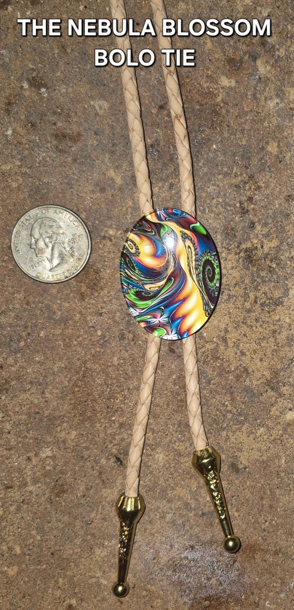 THE NEBULA BLOSSOM BOLO TIE - MIKE'S CUSTOM BOLOS