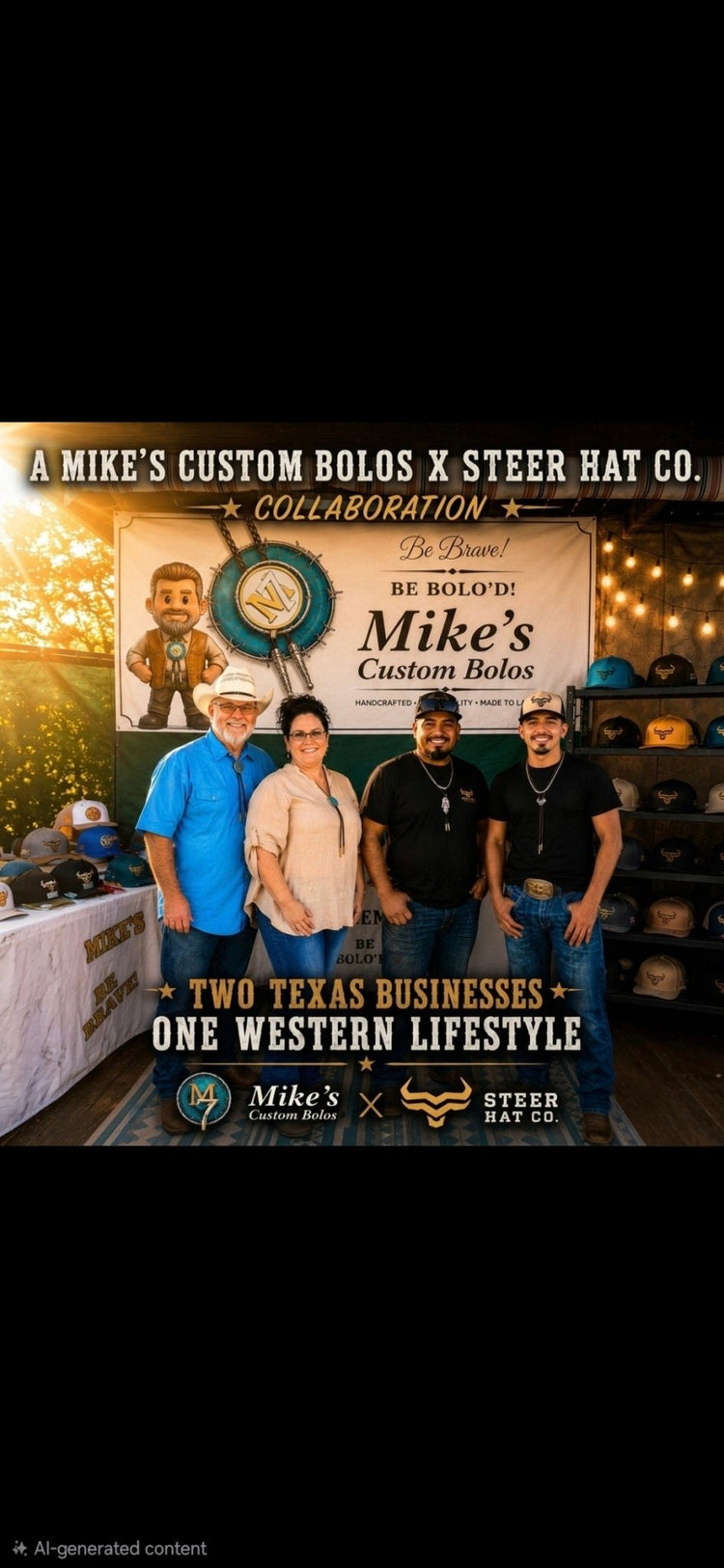 MIKE'S CUSTOM BOLOS x STEER HAT CO COLLABORATION COLLECTION - MIKE'S CUSTOM BOLOS