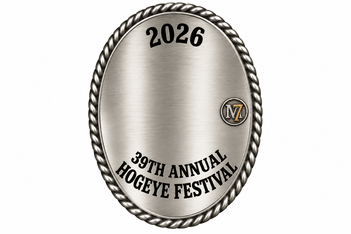 39th Annual Hogeye Festival 2026 Bolo Tie | Elgin, Texas Pre-Order - MIKE'S CUSTOM BOLOS