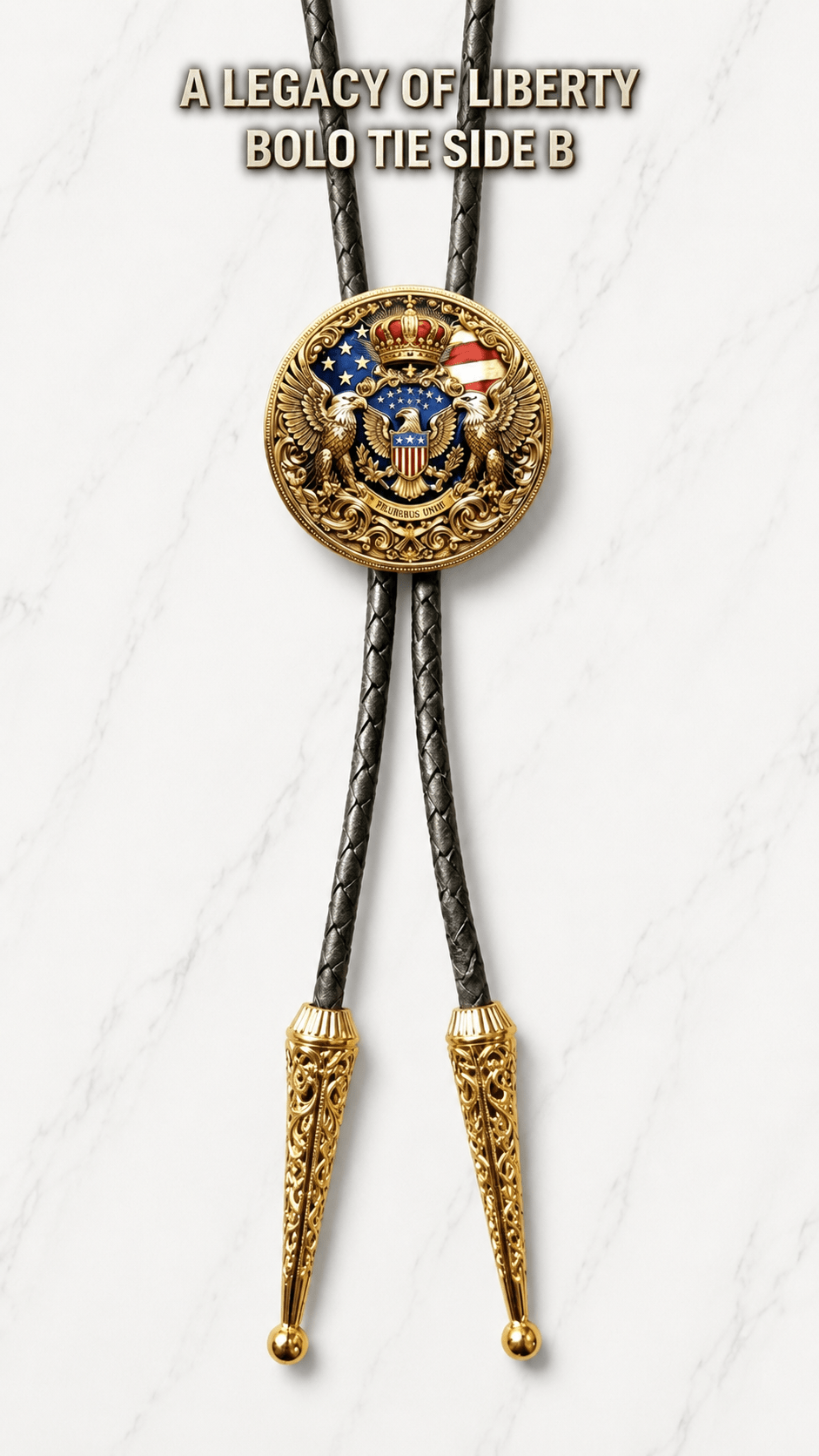 A Legacy Of Liberty Bolo Tie (Side A) ~ Limited Edition U.S. Semiquincentennial Commemorative Bolo Tie - MIKE'S CUSTOM BOLOS