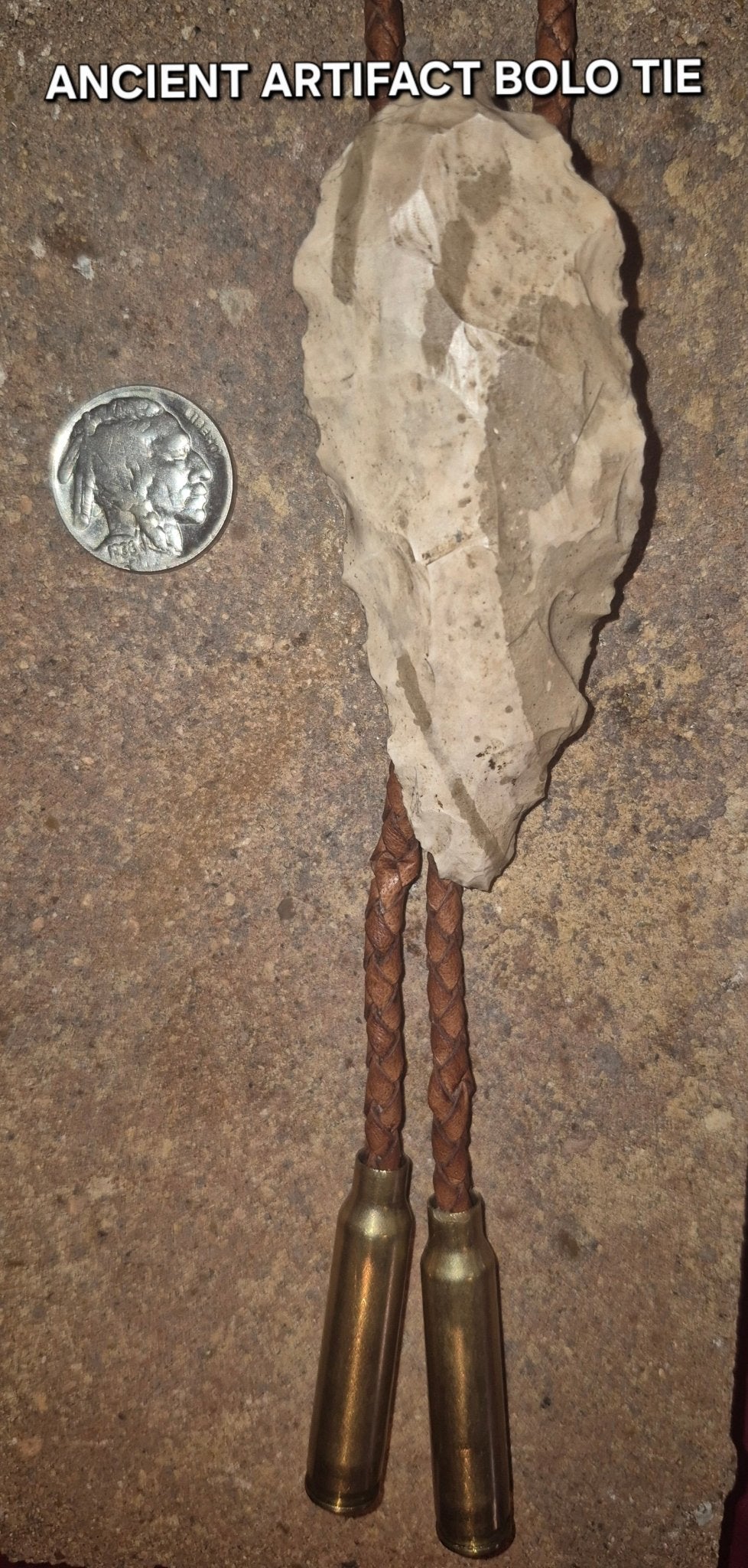 ANCIENT ARTIFACT BOLO TIE - MIKE'S CUSTOM BOLOS