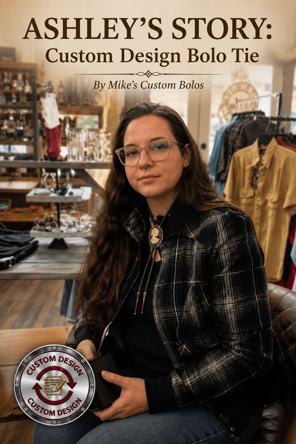 Ashley's Story: A Custom Cameo Bolo Tie - MIKE'S CUSTOM BOLOS