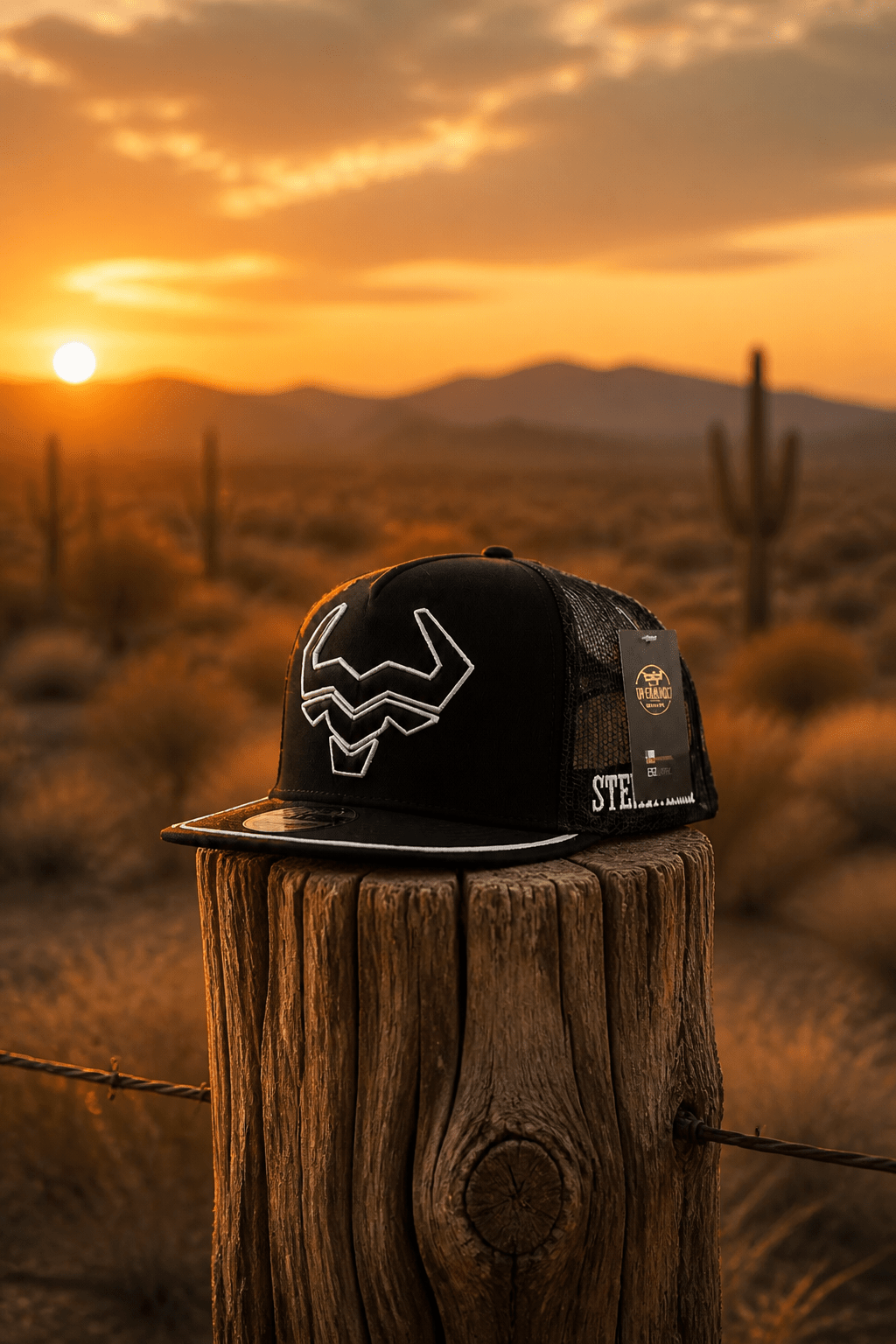 Black Iron Cap By Steer Hat Co | Premium Western Trucker Hat - MIKE'S CUSTOM BOLOS