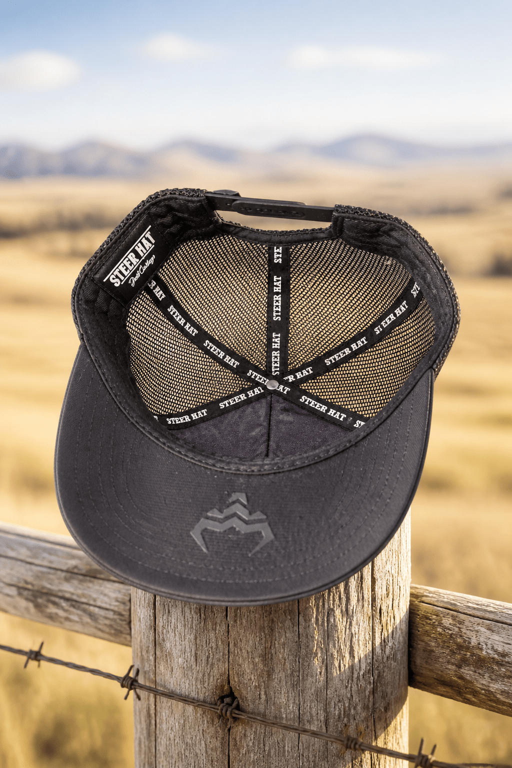 Black Iron Cap By Steer Hat Co | Premium Western Trucker Hat - MIKE'S CUSTOM BOLOS