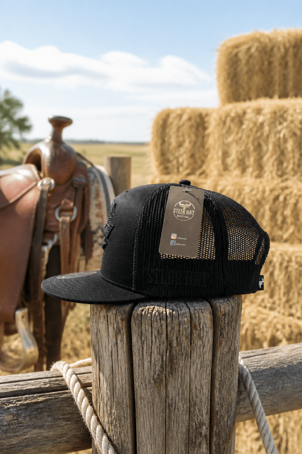 Blackout Steer By Steer Hat Co| Premium Western Hat - MIKE'S CUSTOM BOLOS