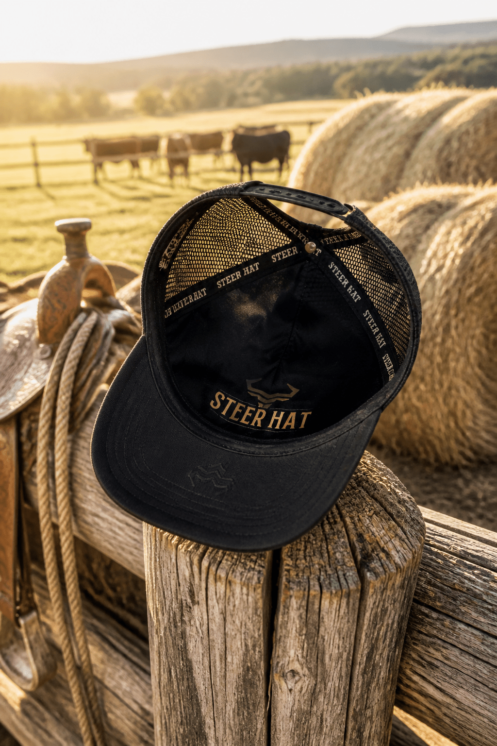 Blackout Steer By Steer Hat Co| Premium Western Hat - MIKE'S CUSTOM BOLOS