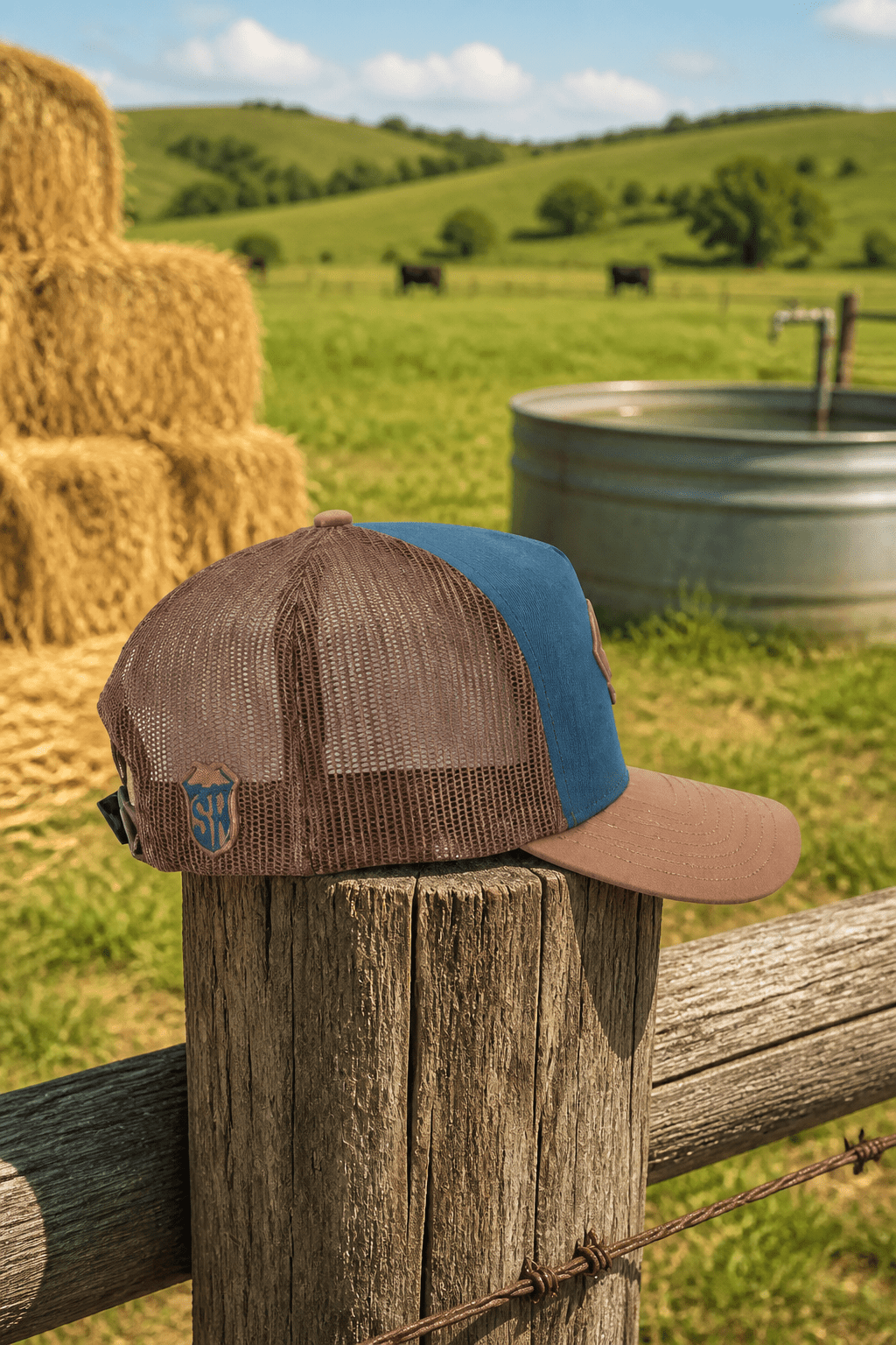 Bronco Blue (Curved Visor) By Steer Hat Co | Premium Western Hat - MIKE'S CUSTOM BOLOS