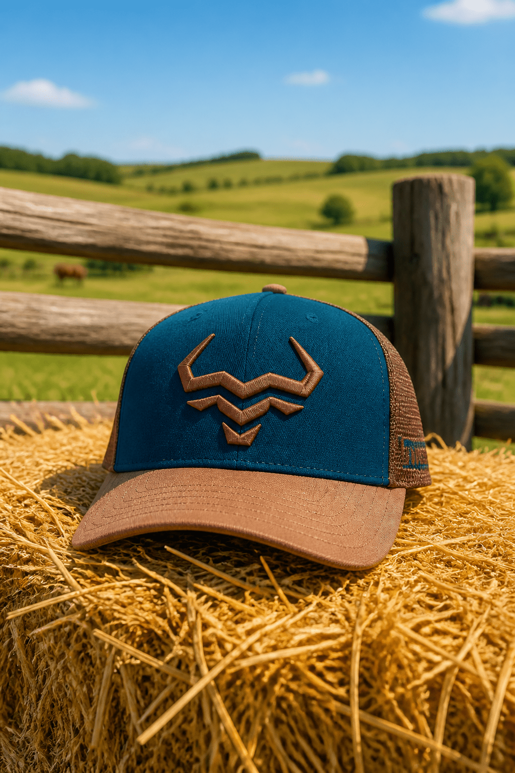 Bronco Blue (Curved Visor) By Steer Hat Co | Premium Western Hat - MIKE'S CUSTOM BOLOS