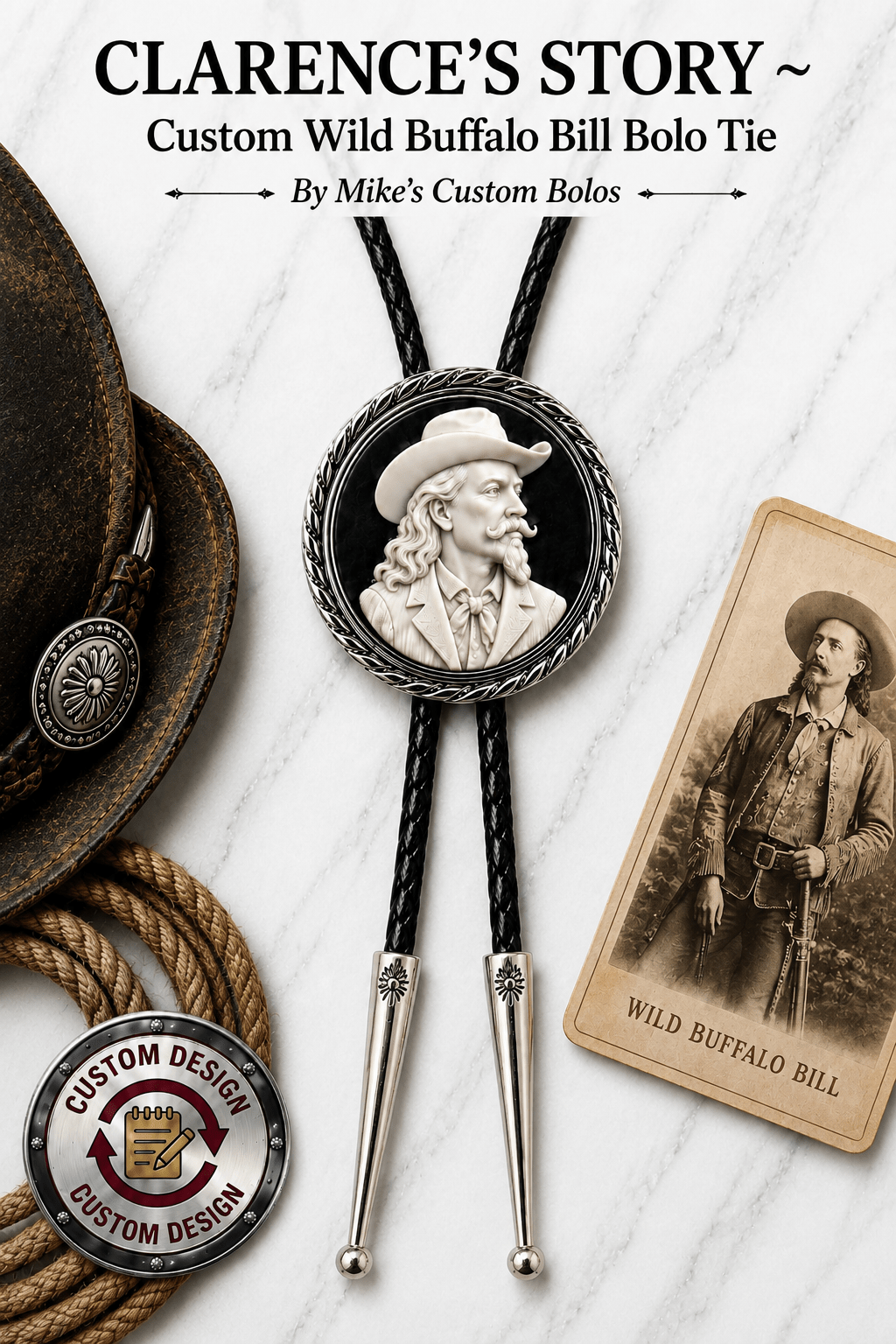 Clarence's Story ~ A Custom Design Bolo Ties - MIKE'S CUSTOM BOLOS