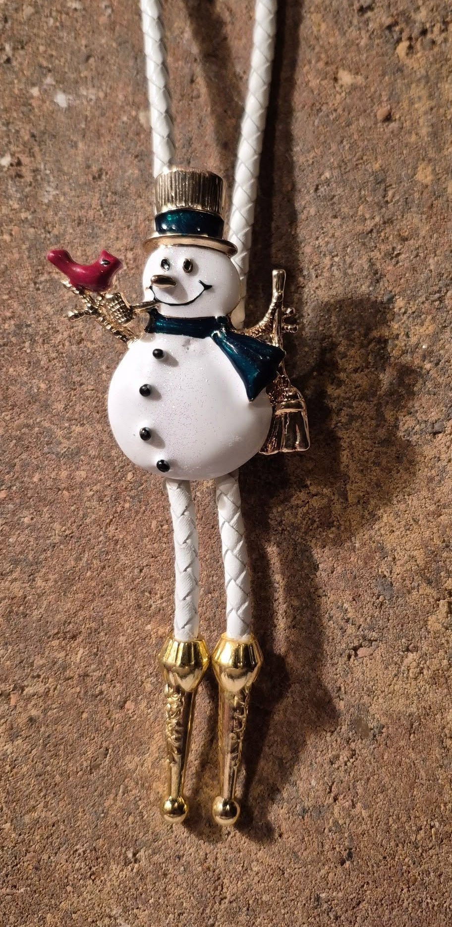 CLASSIC FROSTY THE SNOWMAN BOLO TIE - MIKE'S CUSTOM BOLOS