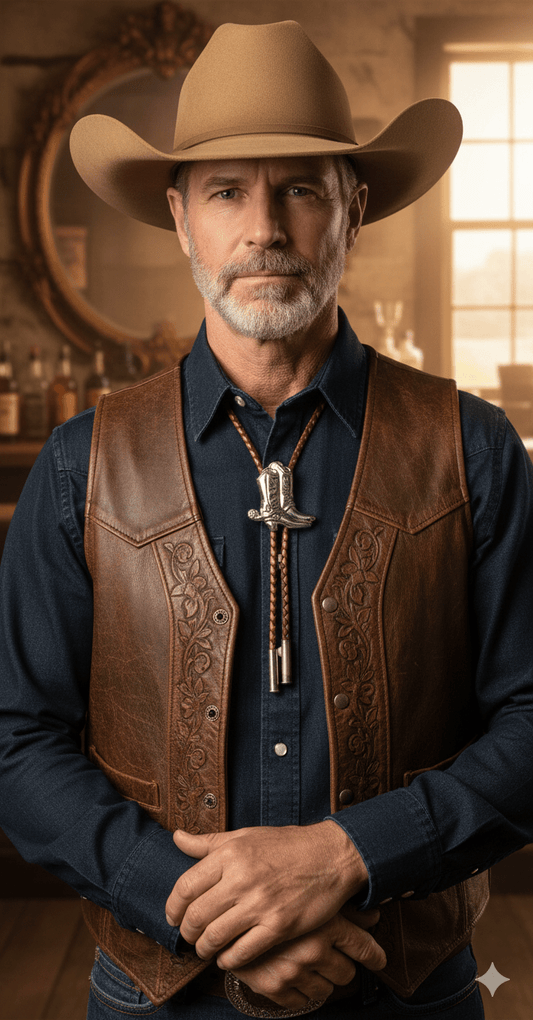 COWBOY BOOTS BOLO TIE - MIKE'S CUSTOM BOLOS