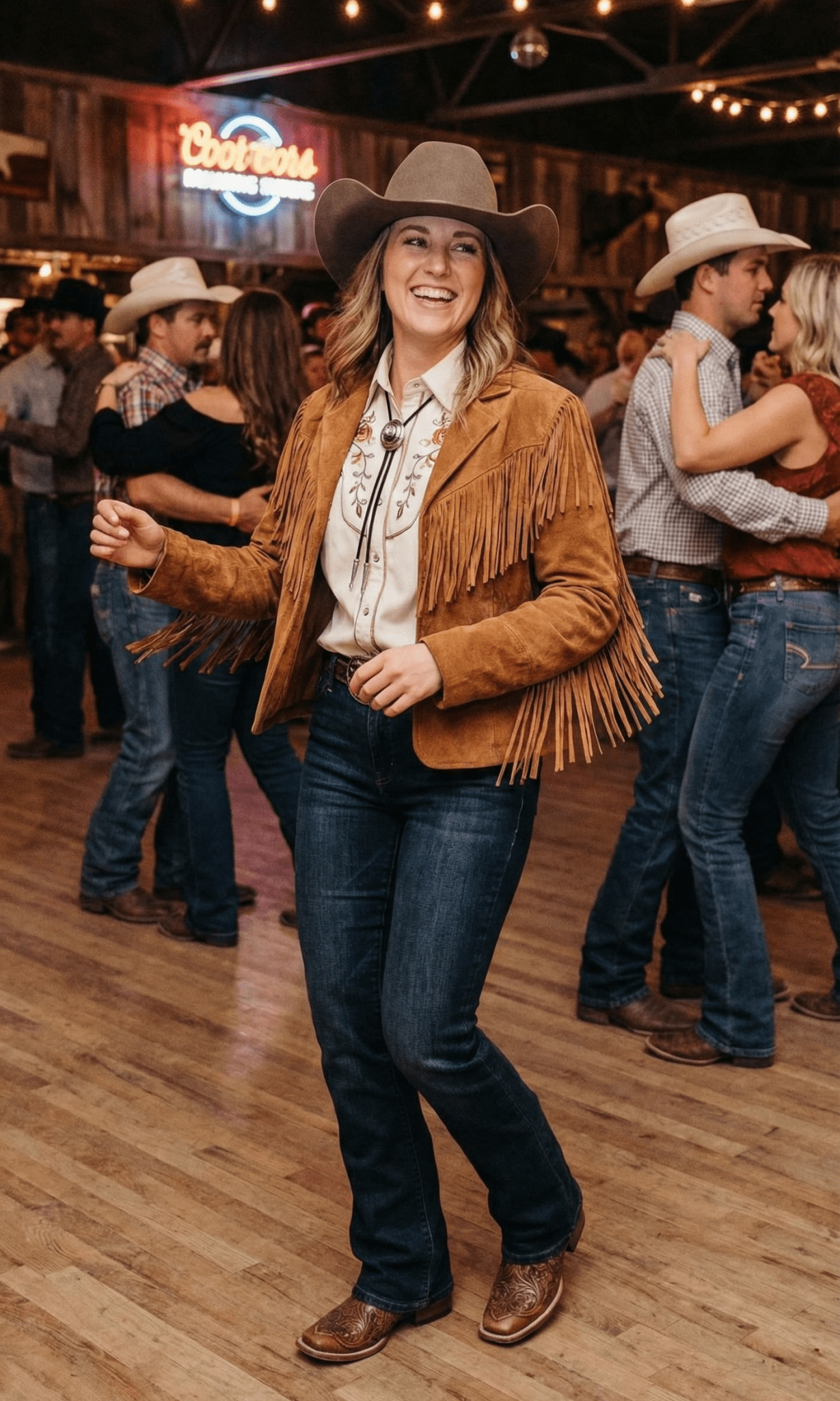 COWBOY HAT BOLO TIE - MIKE'S CUSTOM BOLOS