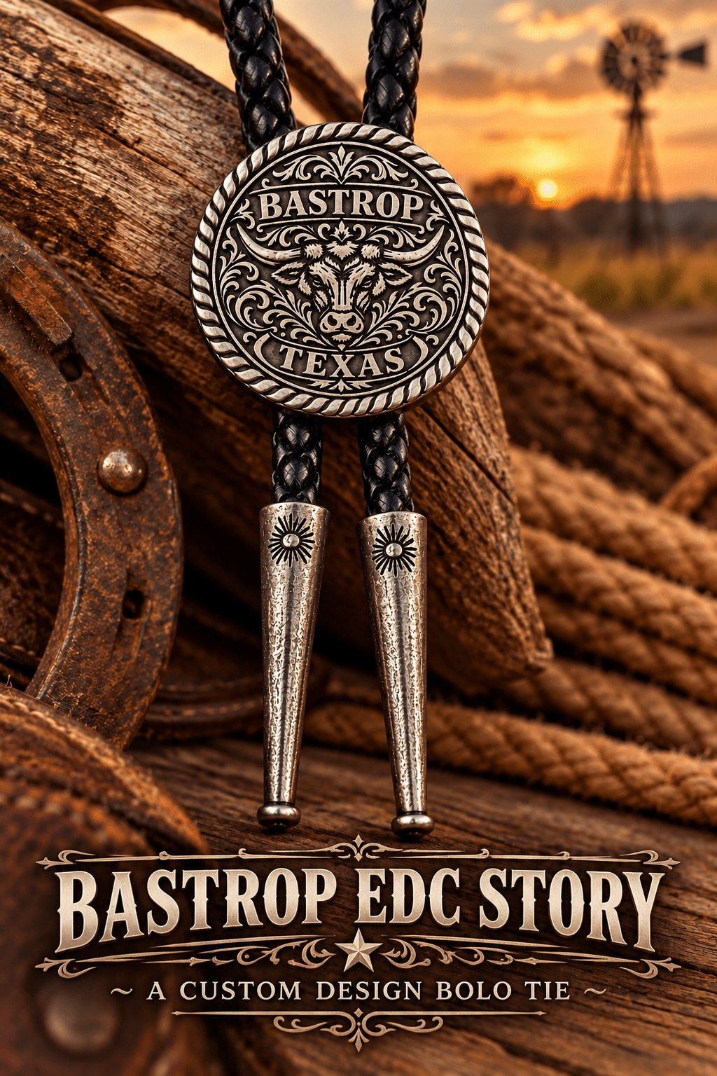 Custom Bastrop EDC Bolo Ties | All Things Western - MIKE'S CUSTOM BOLOS