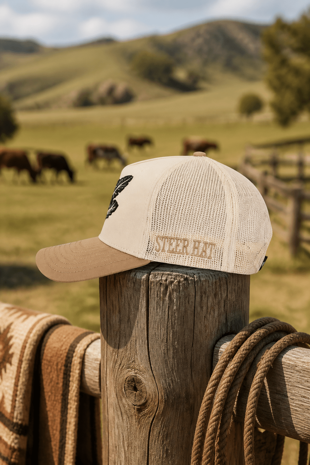 Dusty Feather (Curved Visor)By Steer Hat Co | Premium Western Hat - MIKE'S CUSTOM BOLOS