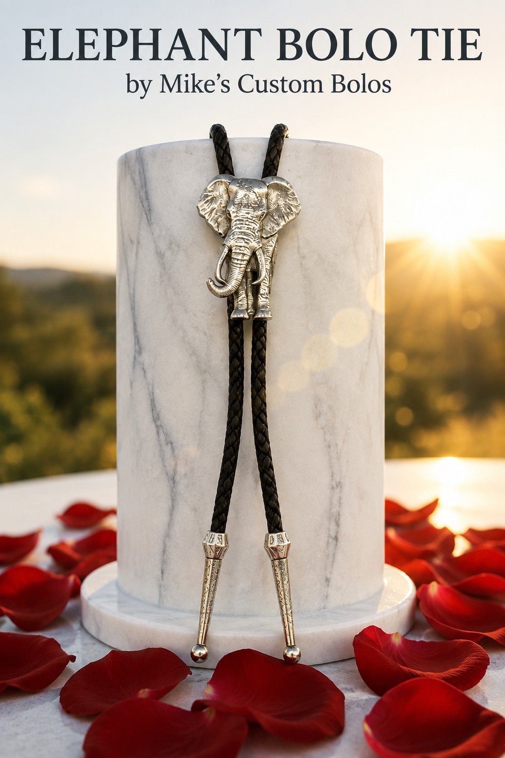 Elephant Bolo Tie ~ Mike's Custom Bolos - MIKE'S CUSTOM BOLOS