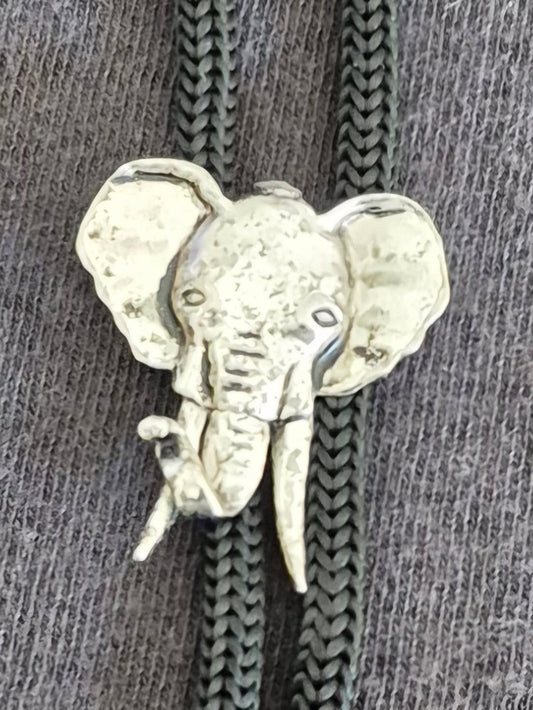 ELEPHANT HEAD BOLO TIE - MIKE'S CUSTOM BOLOS