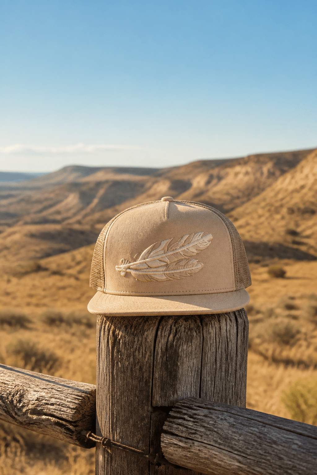Feather Tan By Steer Hat Co| Premium Western Hat - MIKE'S CUSTOM BOLOS