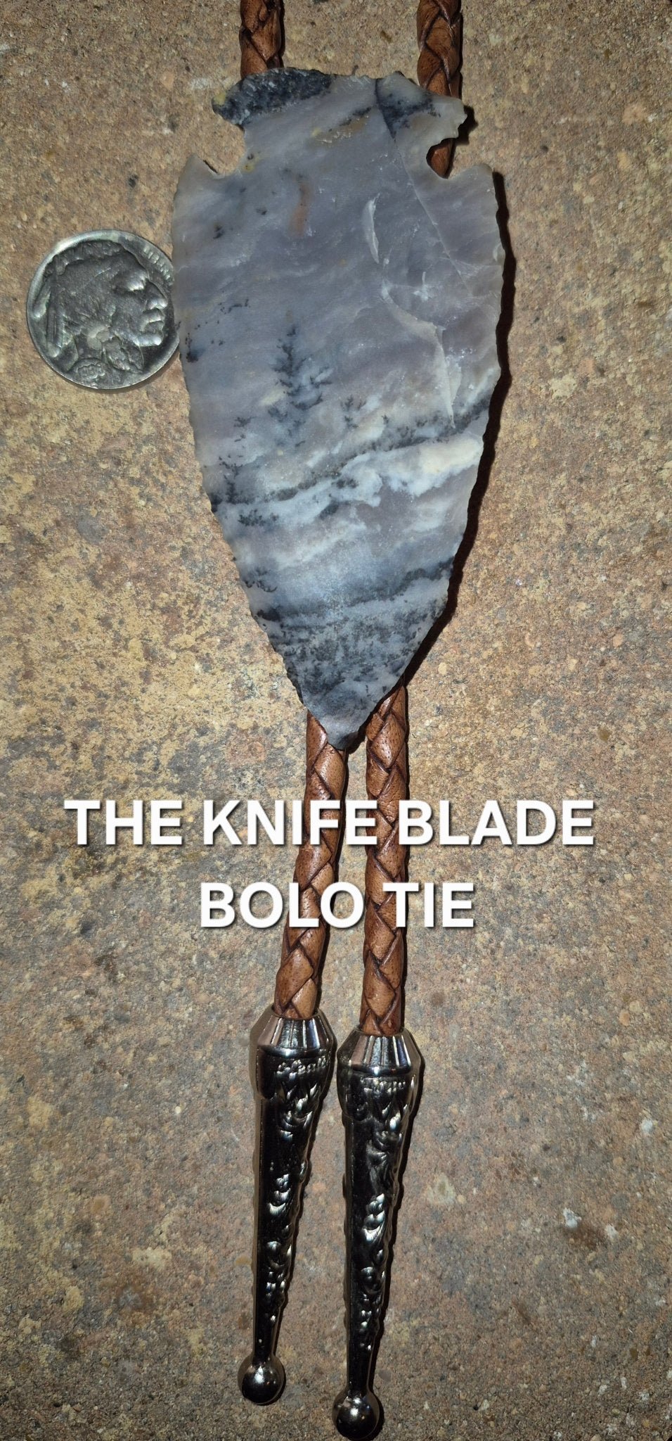 KNIFE BLADE BOLO TIE ~ MIKE'S CUSTOM BOLOS - MIKE'S CUSTOM BOLOS