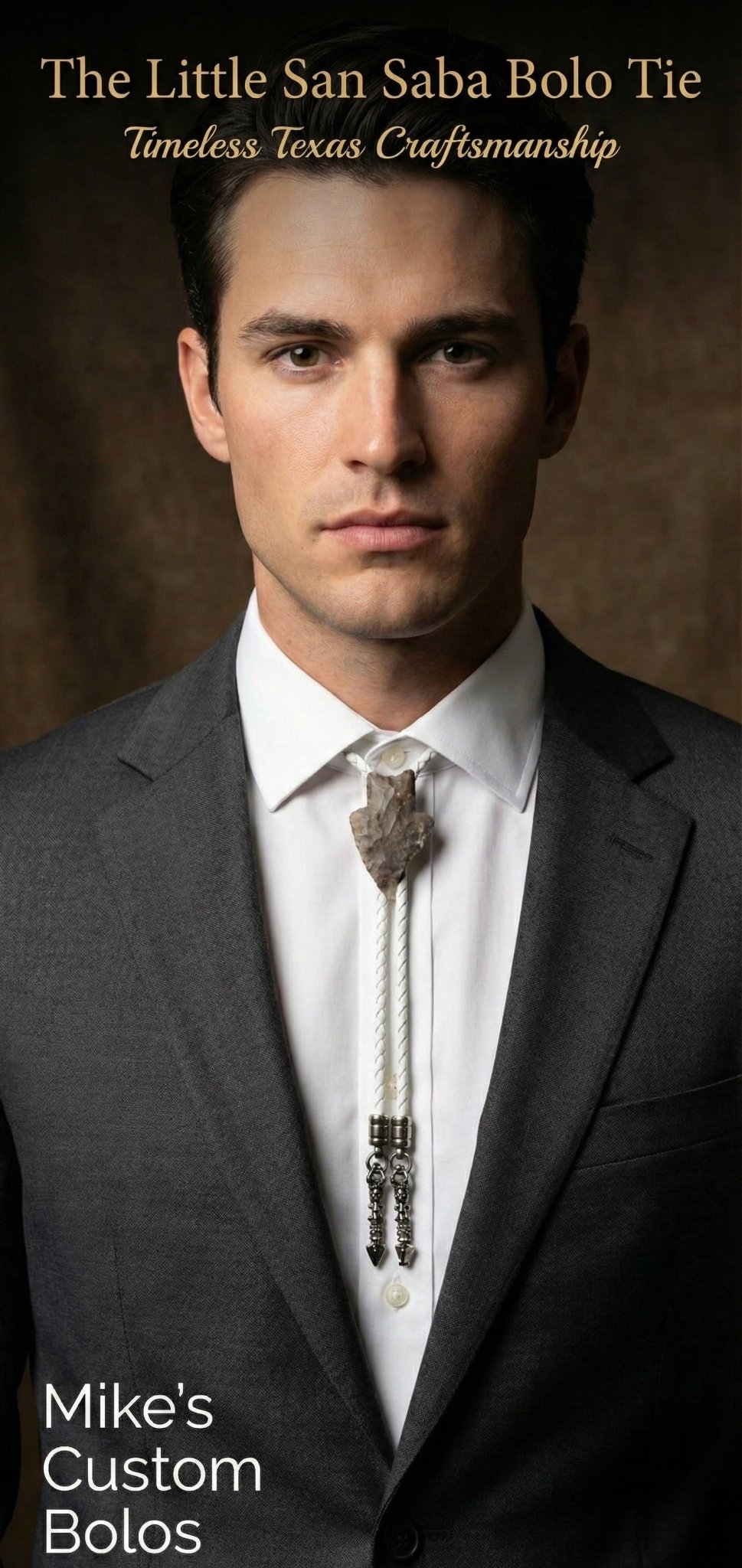 "LITTLE" SAN SABA BOLO TIE - MIKE'S CUSTOM BOLOS