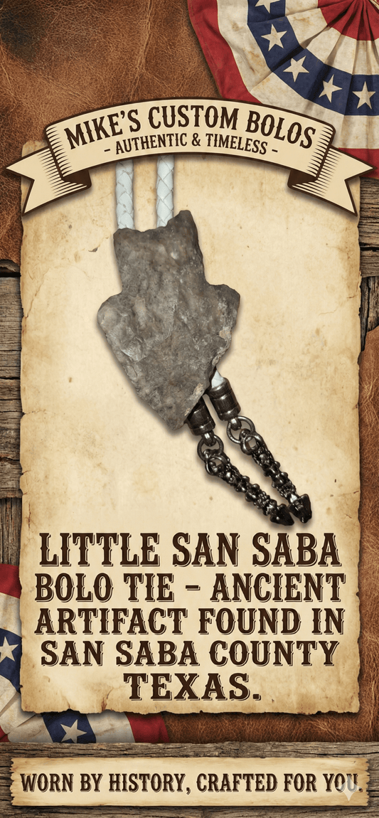 "LITTLE" SAN SABA BOLO TIE - MIKE'S CUSTOM BOLOS