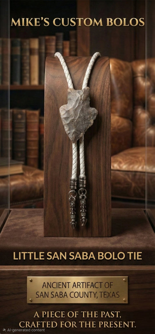 "LITTLE" SAN SABA BOLO TIE - MIKE'S CUSTOM BOLOS