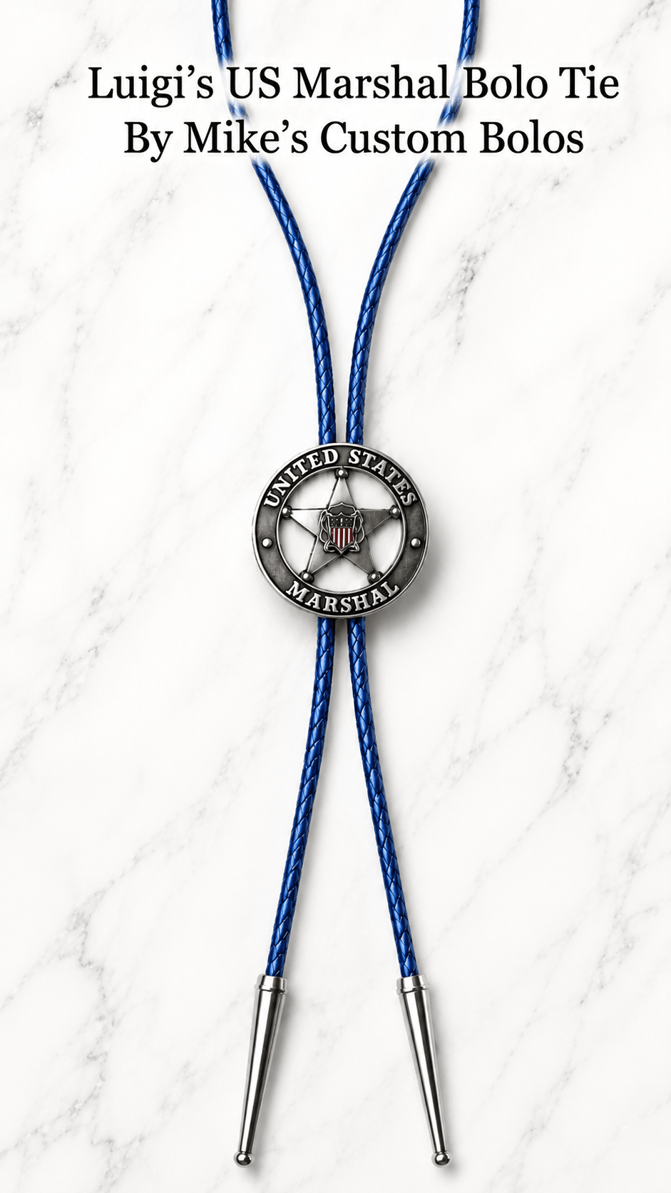 Luigi's Custom U.S. Marshal Badge Bolo Ties - MIKE'S CUSTOM BOLOS