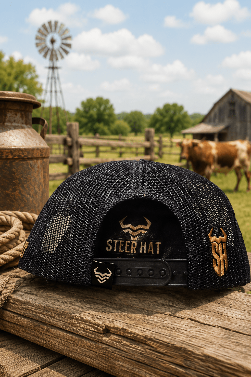 Navy Gold Steer By Steer Hat Co | Premium Western Hat - MIKE'S CUSTOM BOLOS