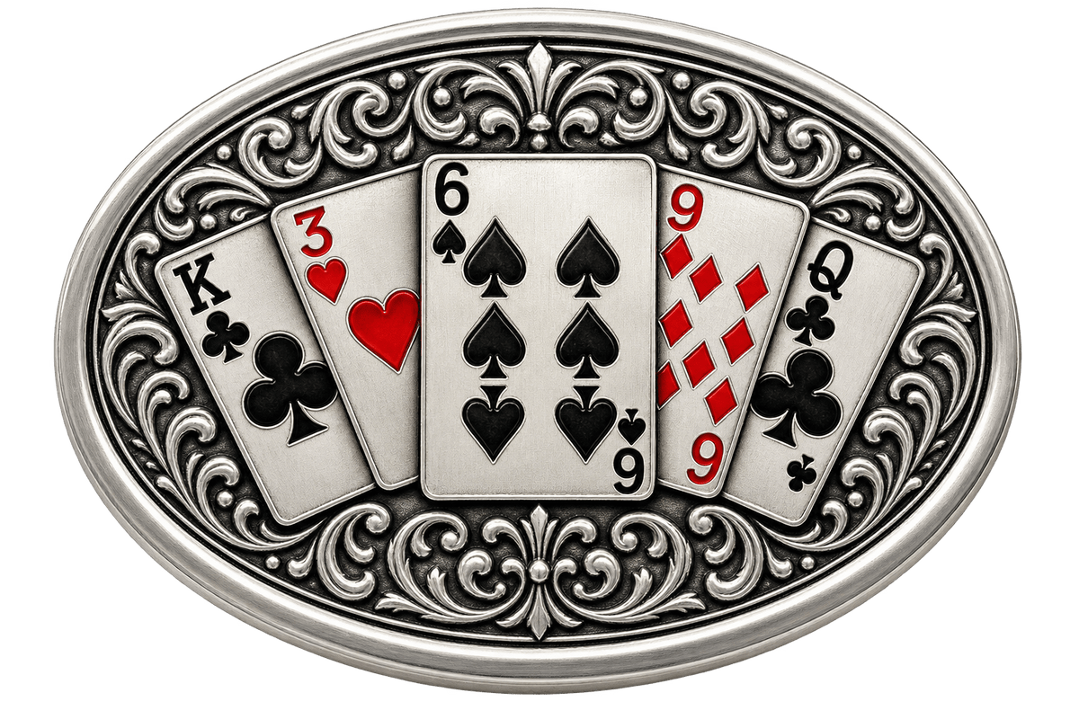 Norman's Story ~ The 6 of Spades Bolo Tie - MIKE'S CUSTOM BOLOS