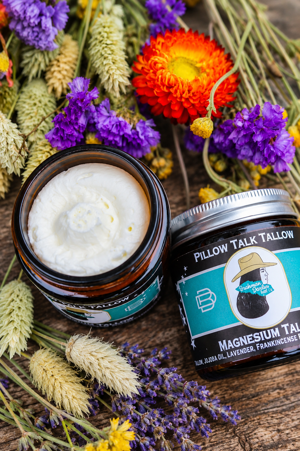 Pillow Talk Magnesium Tallow Balm | Lavender + Botanical Whipped Body Balm - MIKE'S CUSTOM BOLOS
