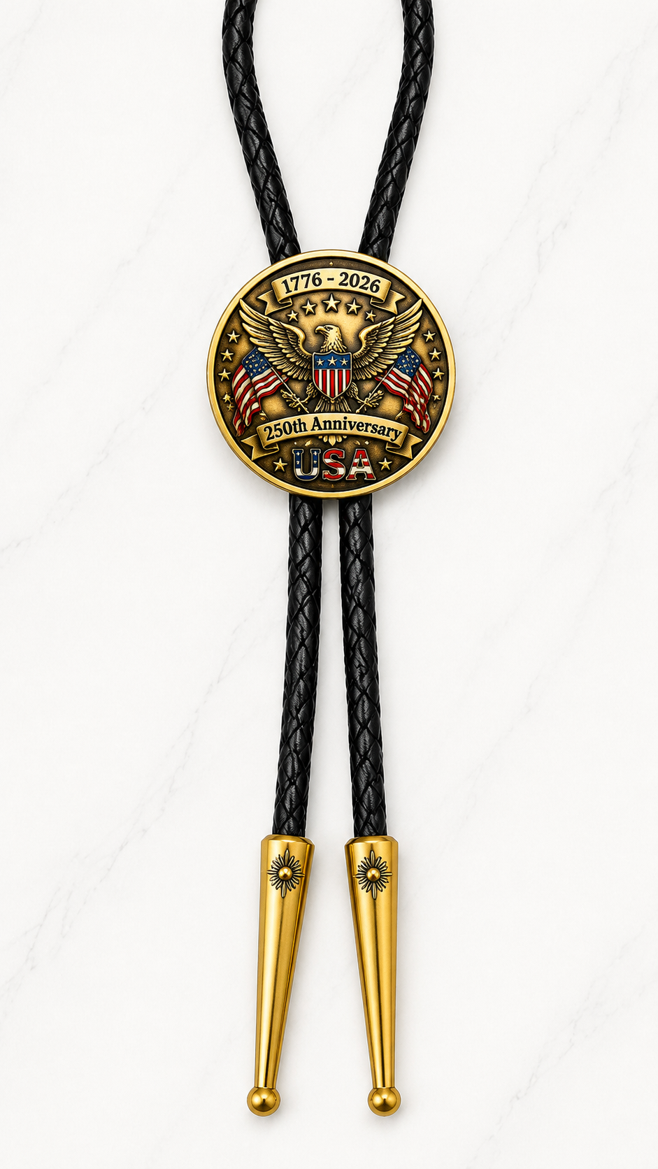 America's 250Th Birthday Bolo Tie (Side A)