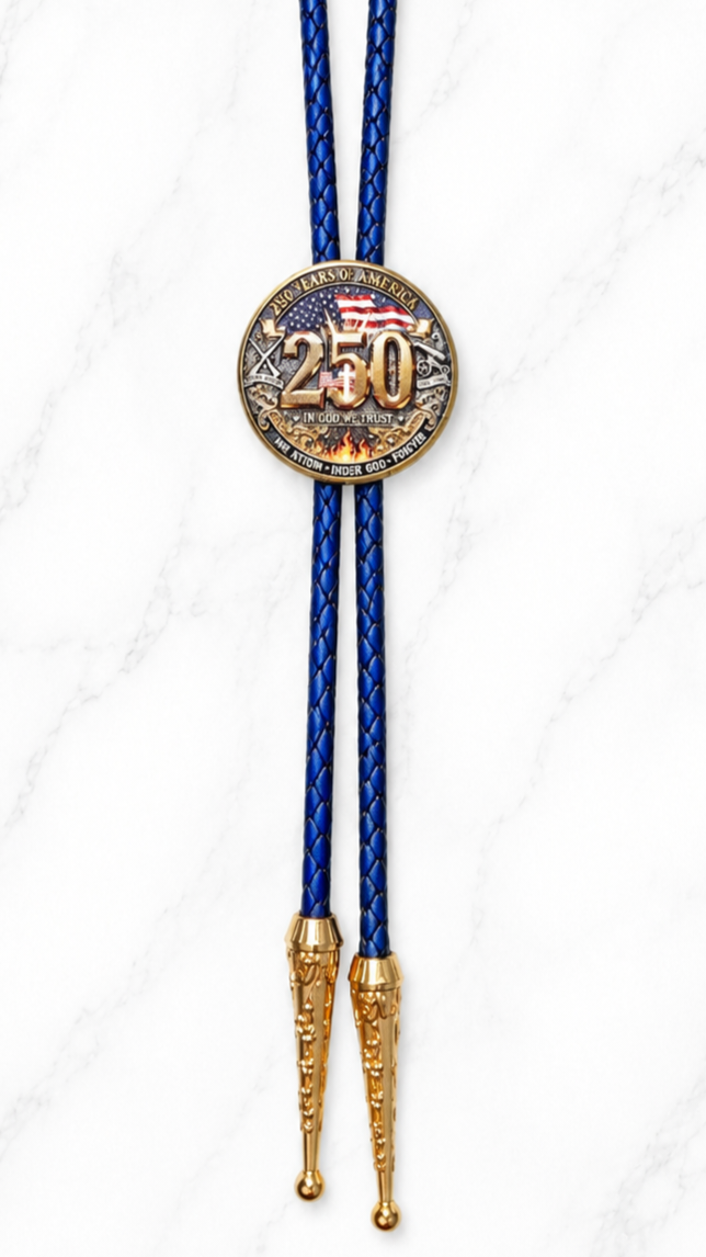 250 Years Of The Eagle And The Cross Bolo Tie (Side A)