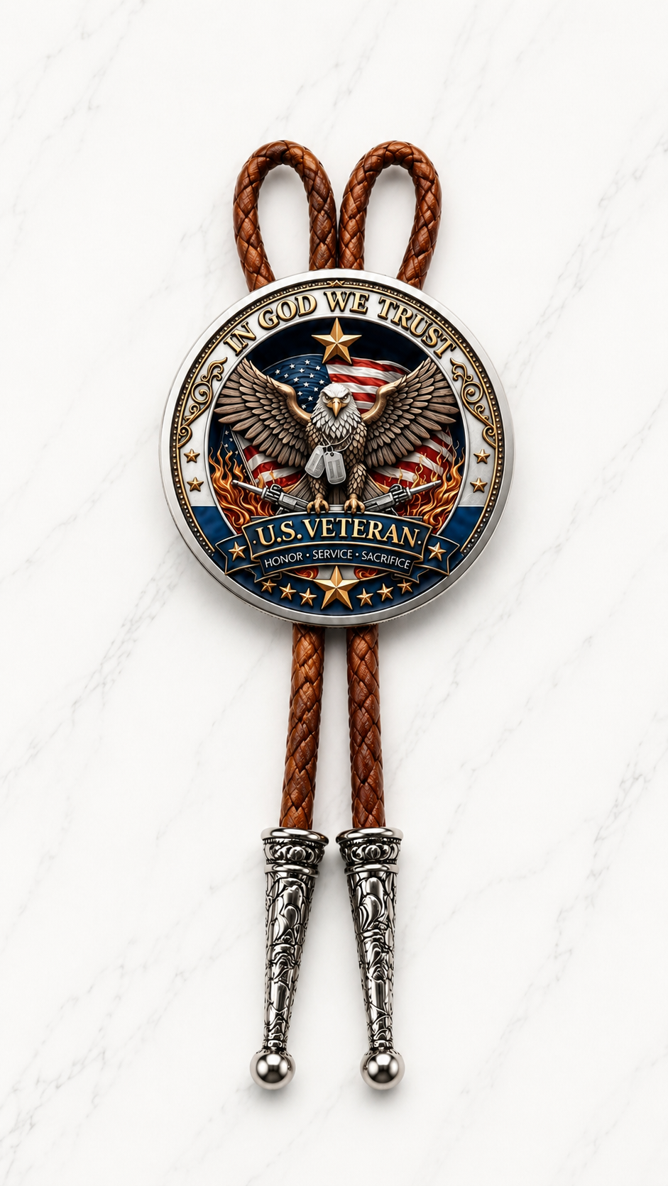 Honoring Our Veterans Bolo Tie (Side B)