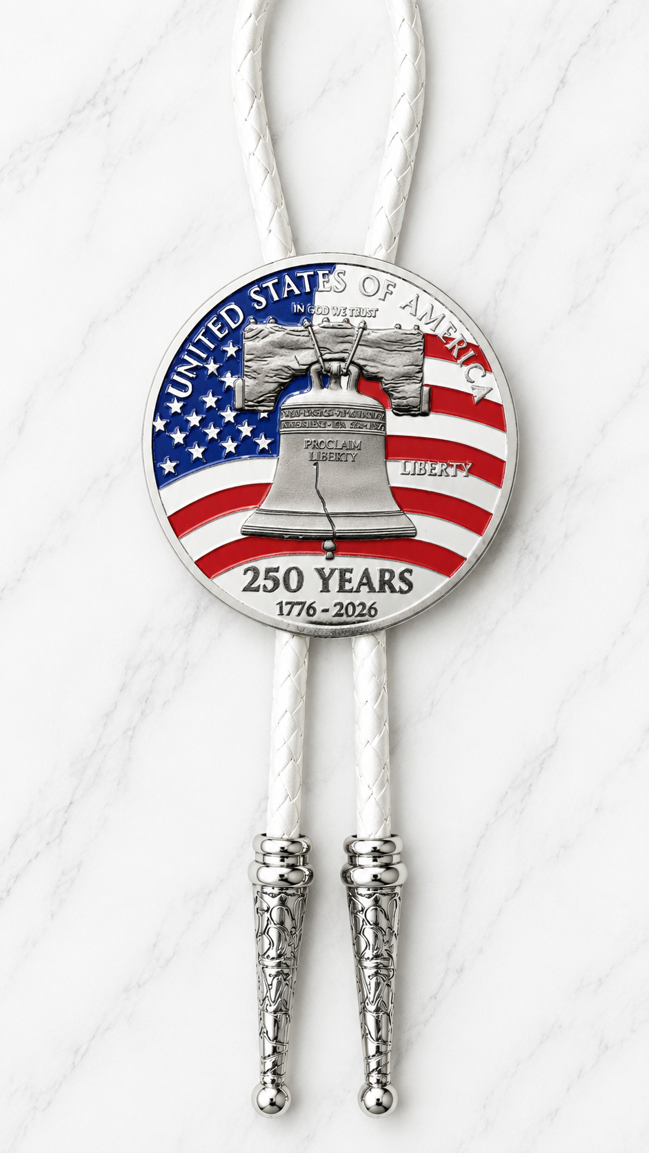 The Liberty Bell Bolo Tie (Side A)