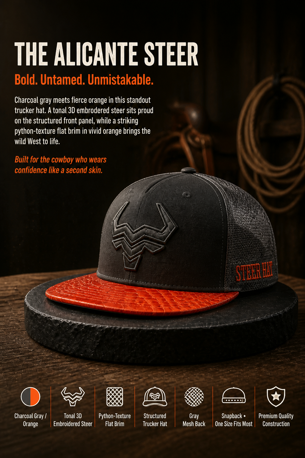Alicante Steer Hat | A Steer Hat Co Original