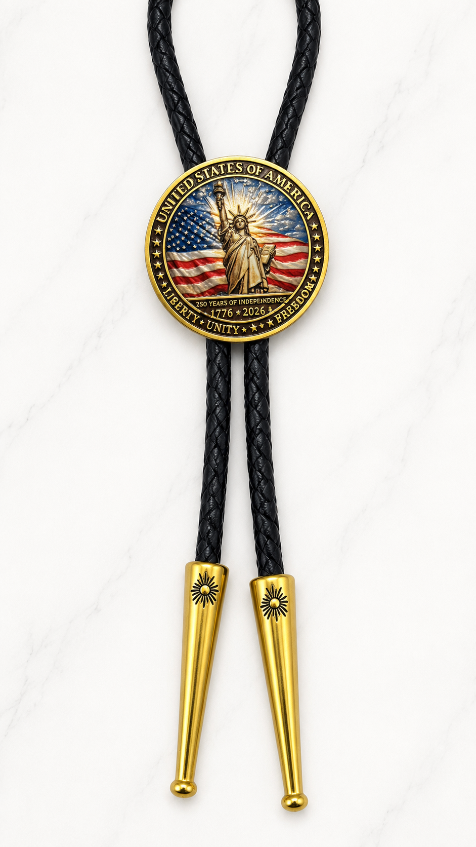 America's 250Th Birthday Bolo Tie (Side A)