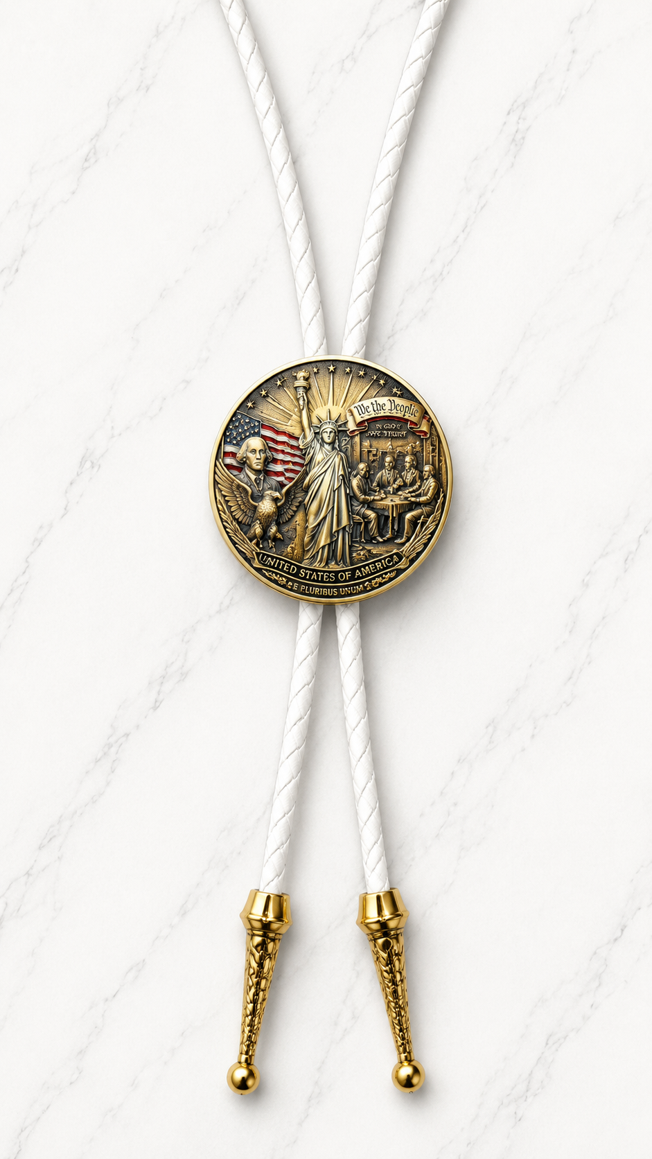 The Founding Fathers Bolo Tie (Side B)