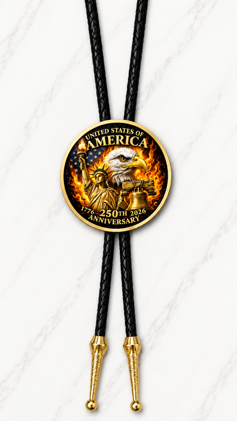 The US Constitution Bolo Tie (Side A)