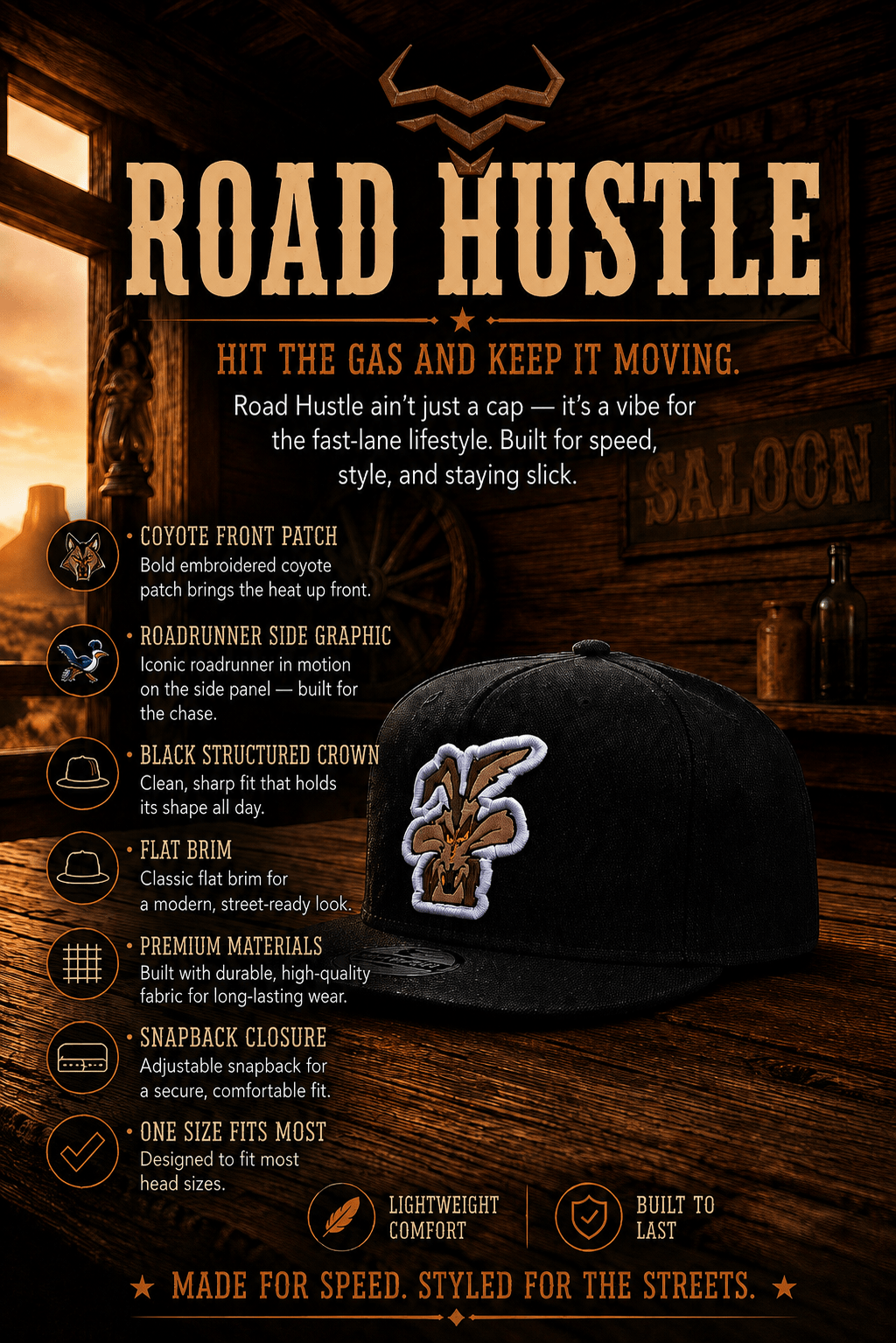 Road Hustle By Steer Hat Co | Premium Western Hat - MIKE'S CUSTOM BOLOS
