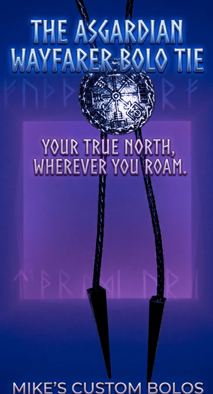THE ASGARDIAN WAYFARER BOLO TIE - MIKE'S CUSTOM BOLOS
