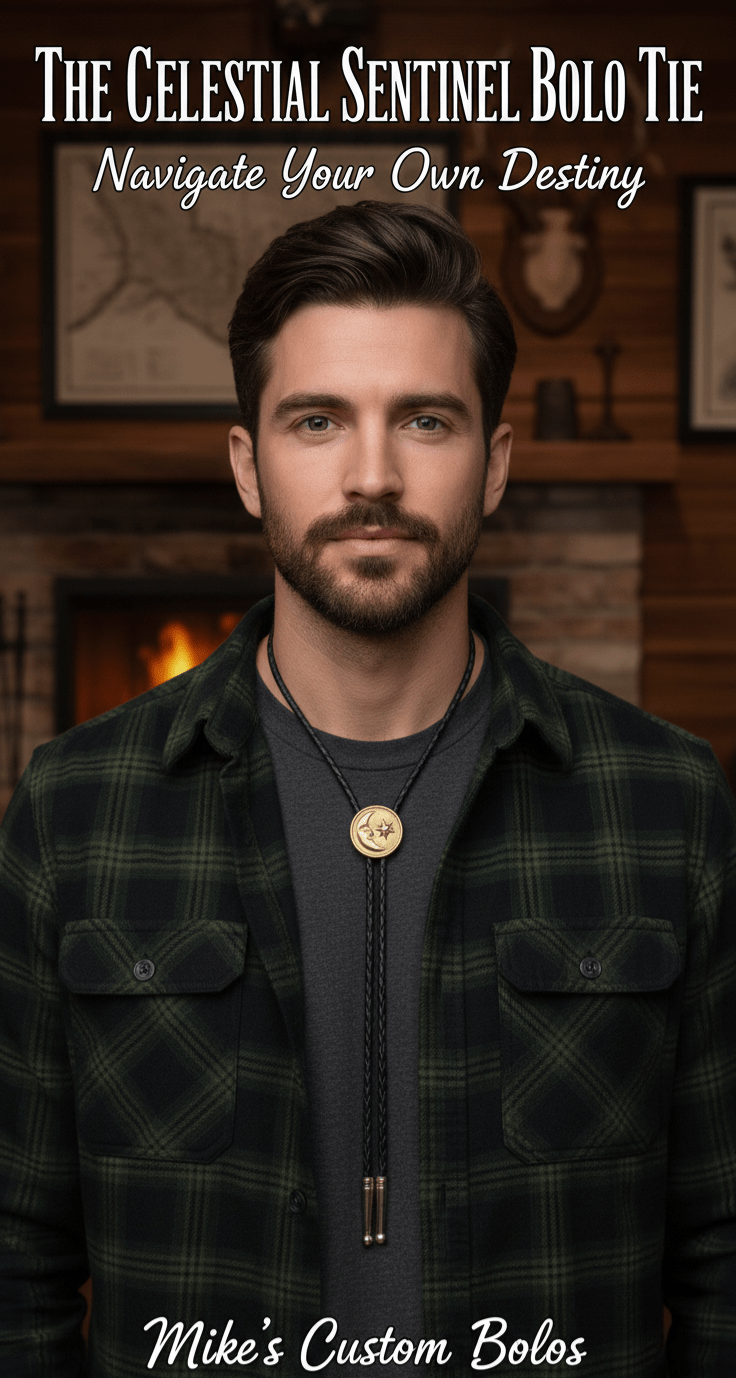 THE CELESTIAL SENTINEL BOLO TIE - MIKE'S CUSTOM BOLOS