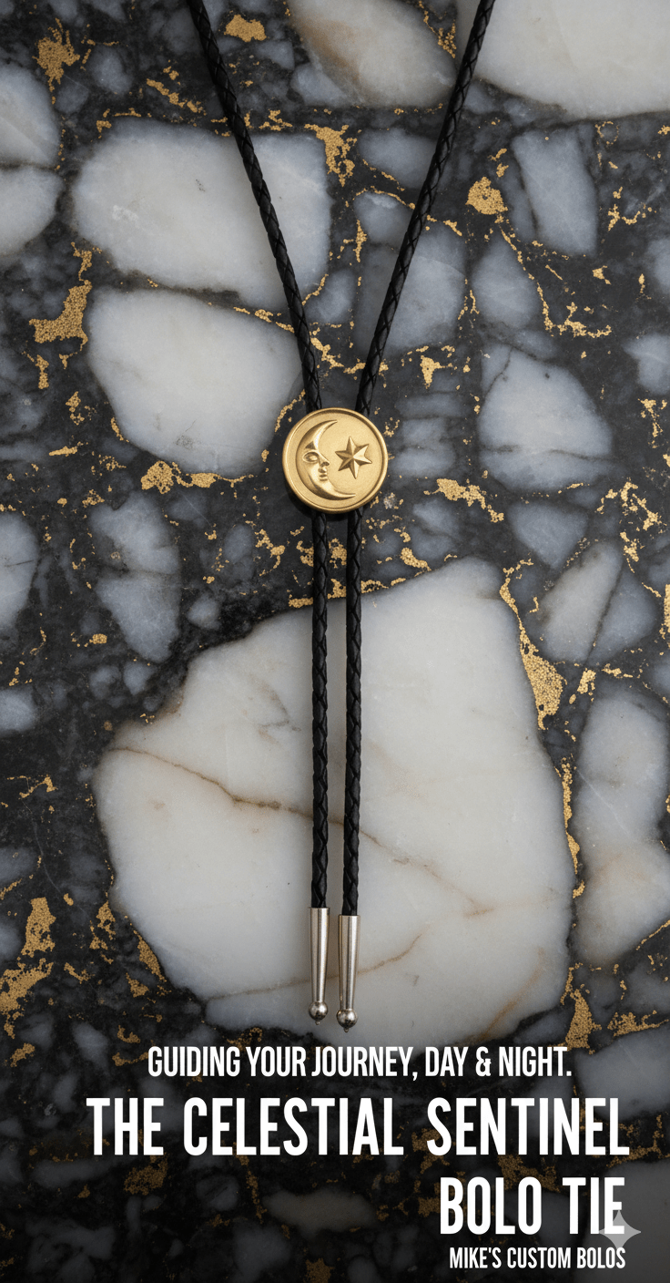 THE CELESTIAL SENTINEL BOLO TIE - MIKE'S CUSTOM BOLOS
