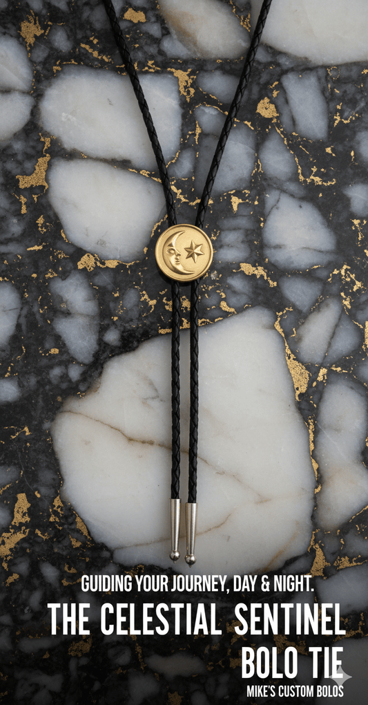 THE CELESTIAL SENTINEL BOLO TIE - MIKE'S CUSTOM BOLOS