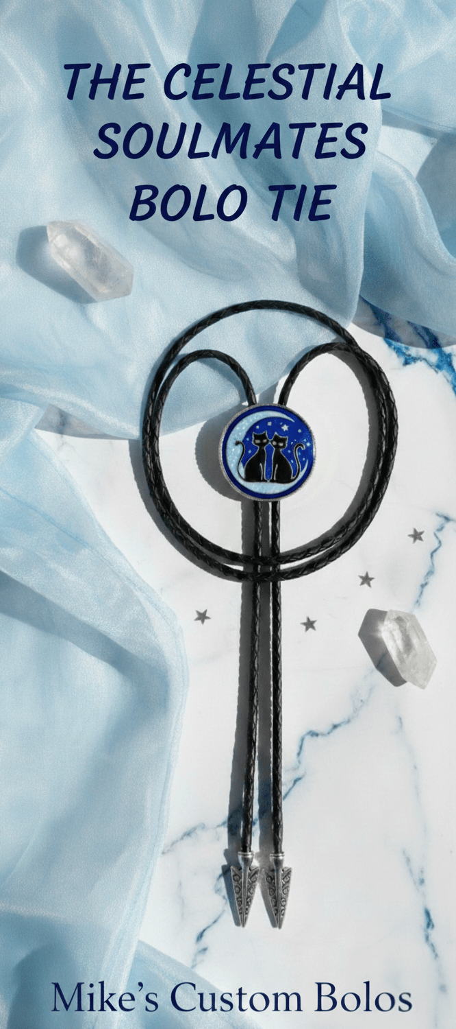 THE CELESTIAL SOULMATES BOLO TIE - MIKE'S CUSTOM BOLOS